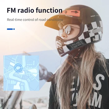  Moto kaciga Bluetooth kompatibilne Slušalice FM radio Moto Vodootporan Bežične Slušalice za telefoniranje bez korištenja ruku Music Zvučnik Automatski
