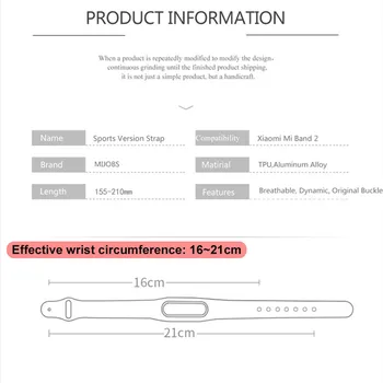  Najnoviji Mijobs za Xiaomi Mi Band 2 remen s šareni silikonskim shuttle pojasom pametni pribor proso narukvica sportski remen