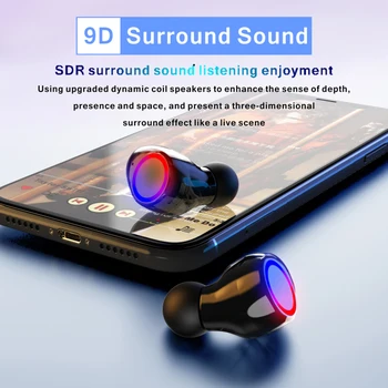  NOVE Bluetooth Slušalice su Bežične Slušalice Tws Stereo Slušalice Igra Glazbene Slušalice Vodootporan Sportski Buke HD Mikrofon Za Smartphone