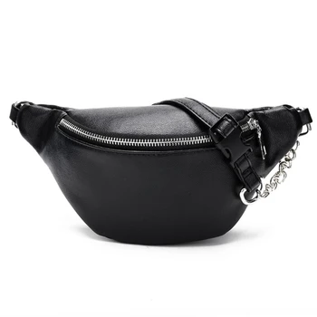  Novčanik telefona torbe prsima torbe struka torbe struka način koža s lancem metala za žene
