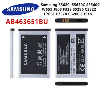  Originalni SAMSUNG baterija AB463651BU baterija Samsung S5620i S5630C S5560C W559 J808 F339 S5296 C3322 L708E C3370 C3200 C3518