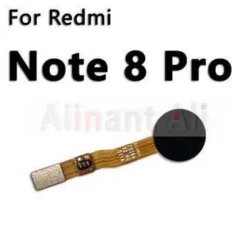  Originalni Za Xiaomi Redmi Note 8 8T Pro Plus Prime Gumb Home Pre Touch ID čitač Otiska Prsta Senzor Otiska Prsta Fleksibilan Kabel