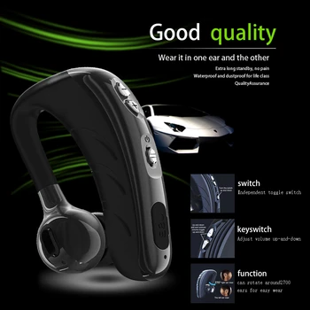 P13 Poslovne Bluetooth kompatibilne Slušalice, Uho kuka, Bežični Sportski Slušalice Sa mikrofonom, Speakerphone, Dugo čekanje, Novi V9