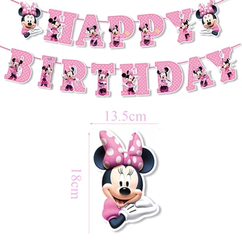  Pink Minnie Mouse, Večernje Potrepštine, Топперы za Tortu, Banner, Spiralni Ornament, Pozadina za Djevojčice, Dječji Rođendan, Dekoracija za Dječje Kupke