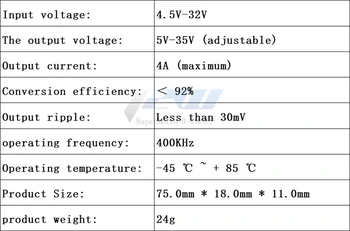 Podesivi modul pritiska XL6009 daleko superiorniji LM2577 kapaciteta 4,5-32 litre 5-35 s digitalnim zaslonom voltmetra