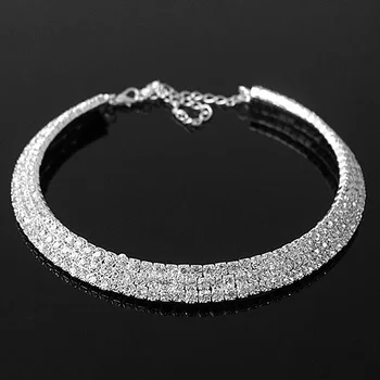  Pribor za djeveruša nakit pribor gorski kristal ogrlica ženski kratkom dizajn #N071