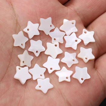  Prirodni Bijeli Privjesak U Obliku Školjke Little Star Sedef Fin Privjesci Za Izradu Nakita DIY Naušnice i Ogrlica Pribor