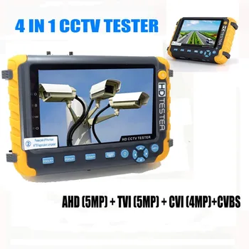  Profesionalni 5-INČNI IV8W 8-Megapikselni Tester Kamere AHD TVI 4MP CVI Analogni CCTV Tester Monitor VGA HDMI UTP Kabel Test