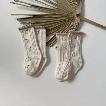  Proljeće-jesen Čarape za djevojčice od 0 do 3 godine, baby Čarape s cvjetnim uzorkom, Čarape za novorođenčad, Čarape za djevojčice i dječaci