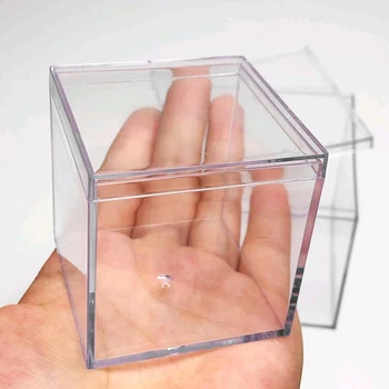  Prozirna Kutija Kutija Za Pohranu Višenamjenski Dar 4 kom. Novi Akrilni Transparentni Kvadratnom Kocka Izlog Od Pleksiglasa Nakit Kutije za Pakiranje