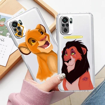  Prozirna Torbica Disney The Lion King Art Torbica Za telefon Xiaomi Redmi Note 11E 11S 11 11T 10 10S 9 9T 9S 8 8T Pro Plus 5G 7
