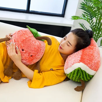  Slatka crtani izraz voće lubenica, trešnja jastuk pliš igračku novi kreativni lutka dječje i baby doll rođendanski poklon WJ216