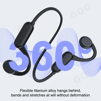  Slušalice s Koštane Vodljivosti Bluetooth Bežične Slušalice Sport Za Trčanje Vodootporne Slušalice Uho Kuka Glazba Hi-Fi Bas Stereo Mikrofon