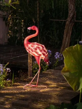  Solarna Energija Je Vanjski Ukras Za Vrt Dvorišta Flamingo Palicom Umjetničke Dekoracije Kuća Vrtna Lampa Krajolik Terasa Deco