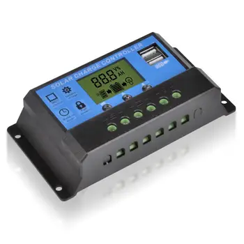 Solarni Kontroler Punjenja LED Digitalni Regulator Napunjenosti Baterije 12V 24V Profesionalnu Dimenziju Kontrolu Punjenja 20A