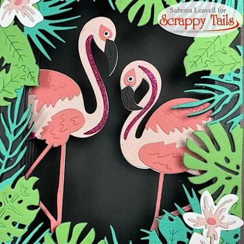  Sretan Božica Rezanje Metala Umire Flamingo Skup Diy Scrapbooking Foto Album Ukrasna Otiskivanje Na Papir Razglednice Obrt