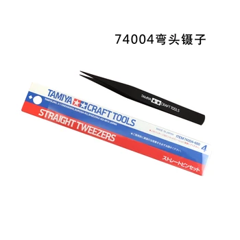  Tamiya 74004 Hobi Model Kit Alat za Zanat Izravan Pinceta Crne Plastike Novi