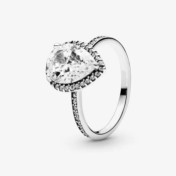  Topla rasprodaja 925 sterling srebra originalni dizajn u obliku srca crown ljubav dvorac plavi cirkon angažman zaručnički prsten modni poklon