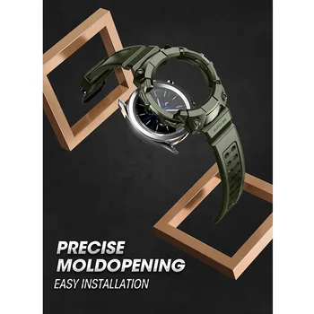  Torbica UB Pro za Samsung Galaxy Watch 4 Classic Case 46 mm (izdanje 2021) Čvrsta Zaštitna torbica s remenčićima za sati