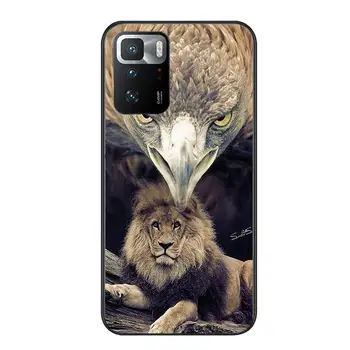 Torbica Za telefon Eagle wolf lion za Redmi Note 4 5a 5 6 7pro 7 8 8pro 8t 9 pro max 9s 9t 10 10pro Torbica za telefon Crna