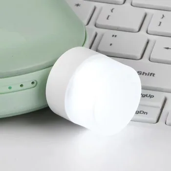  USB Priključak Lampa Computer Mobile Punjenje USB Napajanje Male Knjige Žarulje LED Zaštita Očiju Lampa Za Čitanje Mali Okrugli Svjetlo noćno svjetlo