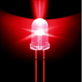  Veleprodaja je prodaja 500 komada 5 mm Okrugli Crveni Super svijetle zrači dioda LED Light 5000MCD