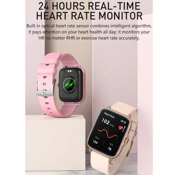  Y20GT Ženske Pametni Sat 2022 s Punim zaslonom osjetljivim na Dodir da Biste Odgovorili na Poziv, Fitness Tracker GTS3 GTS 3 Smartwatch za Android i iOS VS P28 Plus
