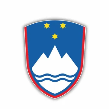  YJZT 8,6 cm * 11 cm Identitet Zastava Slovenije Grb Automobila Naljepnica Naljepnica Pribor 6-1408