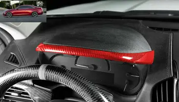  Za Cadillac ATS 2013-2019 2018 crvena karbonskih vlakana ploče s instrumentima prsten dekoracija dekor 1 kom.