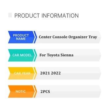  Za Toyota Sienna 2021 2022 Naslon Za Ruku Pretinac Središnje Konzole Organizator Za Toyota Sienna Središnja Konzola Organizator Polica