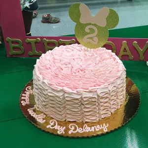  Zlatne i ružičaste miš topper za tortu // Pink i zlatna 2-year-old Topper za tortu za rođendan