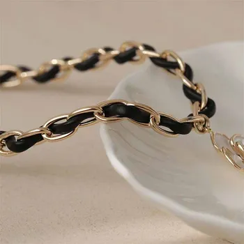  Брендовое dizajn ogrlica sa ovjes u obliku kamelije, metalni lanac na ключицу, INS, kožna плетеное divlje kratko ogrlica, pribor za žene