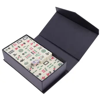  1 Komplet Kineske Tradicionalne Igre Mahjong Klasična Kineska Igra mahjong je Igra na ploči Za Putovanja Kineski Mali Igra Set za Putovanja Mahjong