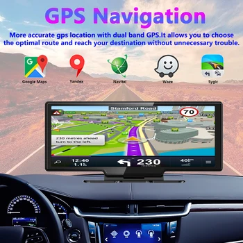  10,26 Cm retrovizor 4G Android 8,1 Auto Dvr GPS WiFi video snimač Kamere 1080P dva Objektiva Auto Dvr Navigacija ADAS