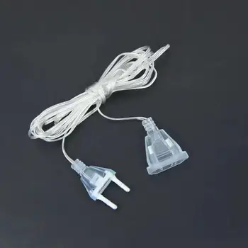  3 m/5 M Kabel Utikač Prozirni Led svjetiljka Produžni Kabel Standardni Produžni kabel za Napajanje Za Kućnu Svečanoj Zurke DIY Gudački Lampa