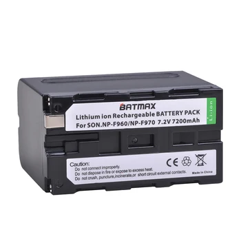  Batmax 7200 mah NP-F970 NP-F960 Baterija za Sony PLM-100 CCD-TRV35 MVC-FD91 MC1500C za Godox, YONGNUO Led Video