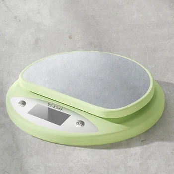  E Kuhinjske Vage, 5 kg/1 g težine grama Digitalni ravnotežu točnost Točno Zeleni LCD Zaslon Hrana za Pečenje Prijenosni Digitalni Vaga