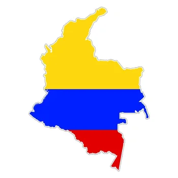  Kolumbijski Zastava Kartica Naljepnice Nacionalni Patriotizam Vinil PVC Obloge Moto Auto dijelovi 13 cm
