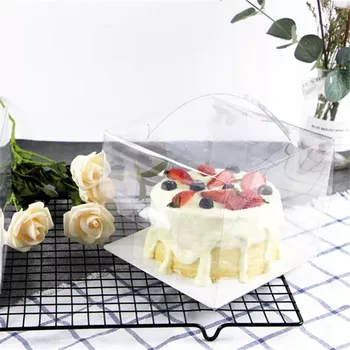  StoBag 10 kom. Prozirna Kutija Za Tortu Prijenosni Prozirna Kutija Za Pečenje Slastica Sirast Torta za Pakiranje, Kutije Za Ukrašavanje Torte Za Rođendan Pribor