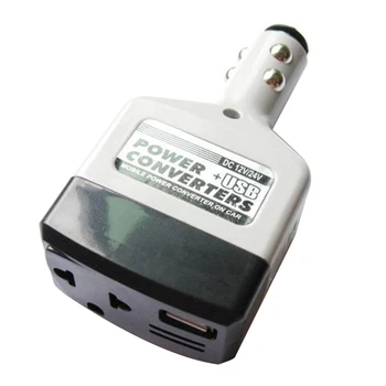  Univerzalni Auto-Inverter Dc 12 v/24 v u Ac 220 v Pretvarač Napona sa USB-priključkom Svjetlosni Indikator Siguran Naponski Transformator