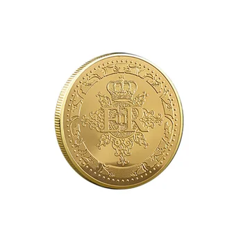  Zlatna Prigodni kovani novac Kraljice Elizabete II 1926-2022 godina. Novčić Poziva her Majesty of England Zbirka Navijača Blagdanski dar